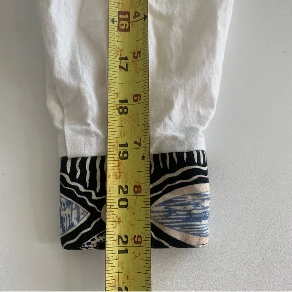 Vintage Roughrider Western Fringe Cropped Button Up Shirt Blue Black Small - Picture 12 of 14